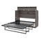 Bestar Pur 61W Full Cabinet Bed with Mattress, Bark Grey 126193-000047 - alternate 4